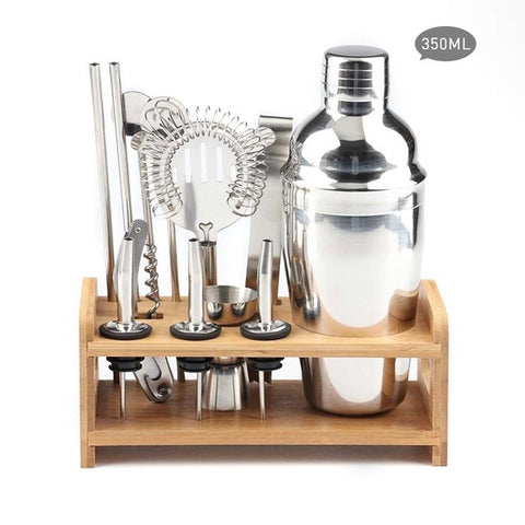 Stainless Steel 13pcs Bartending Storage Rack