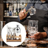 Stainless Steel 13pcs Bartending Storage Rack