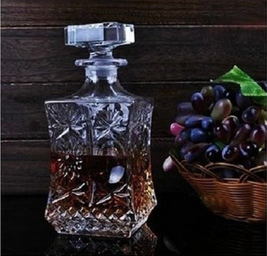 1PC Wine Decanter Liquor Whiskey Glass Wine Decanter Fashion Gift Home Kitchen Bar Sets Accessories Barware Supplies JR 1091
