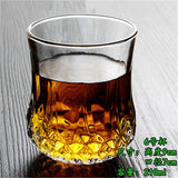 Carved heat resistant Crystal Whiskey Glass