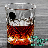 Carved heat resistant Crystal Whiskey Glass