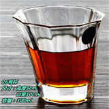 Carved heat resistant Crystal Whiskey Glass