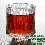 Carved heat resistant Crystal Whiskey Glass