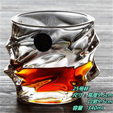 Carved heat resistant Crystal Whiskey Glass