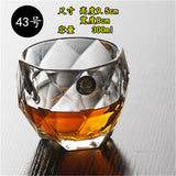 Carved heat resistant Crystal Whiskey Glass