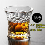 Carved heat resistant Crystal Whiskey Glass