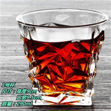 Carved heat resistant Crystal Whiskey Glass