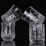 Carved heat resistant Crystal Whiskey Glass