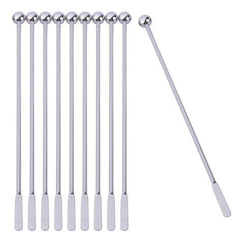 5 Pcs 19cm Stainless Steel Creative Mixing Stirrers
