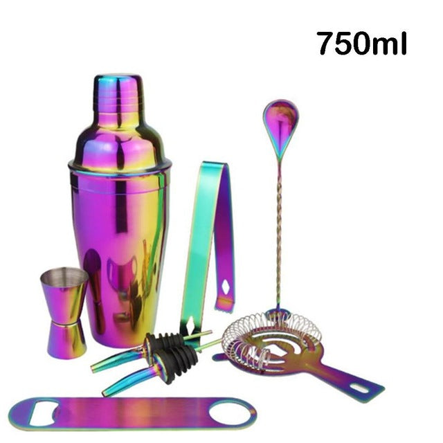 8pcs Professional Cocktail Shaker and Bar Tool Set