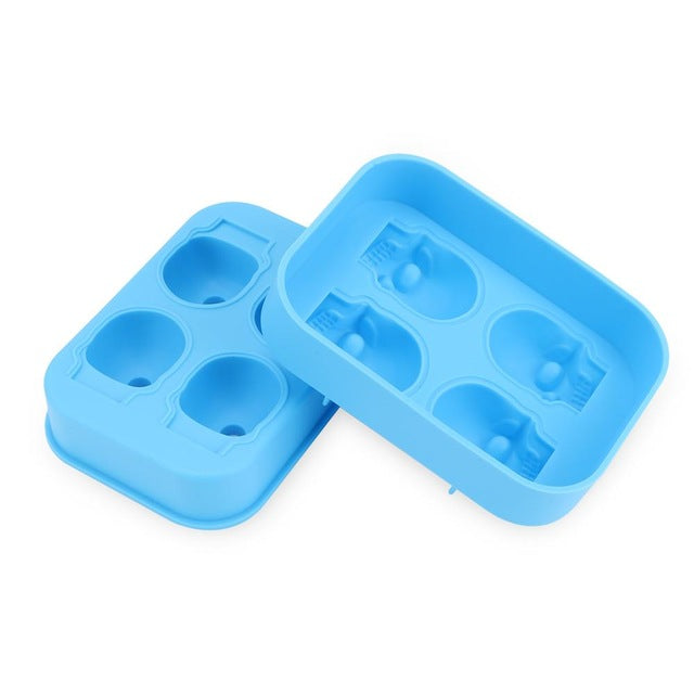 Creative Gun Bullet Skull Shape Ice Cube Maker
