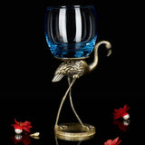 Crystal High Foot Enamel Wine Glass