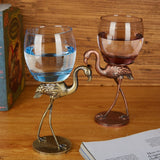 Crystal High Foot Enamel Wine Glass