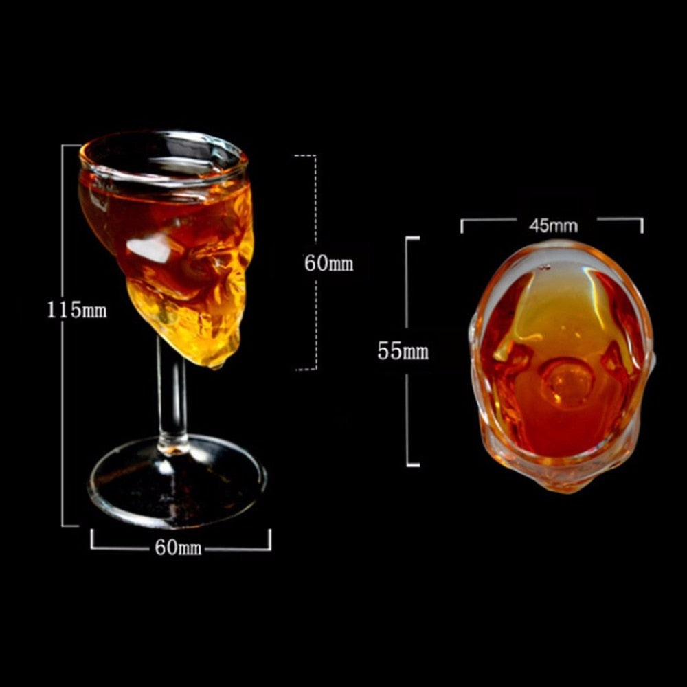 75ML High Temperature Resistance Skull Glass Cup