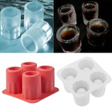 4 Cup Shape Ice Cube Shot Glass