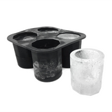 4 Cup Shape Ice Cube Shot Glass