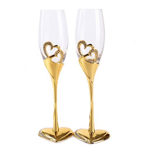 Heart-shaped  Red Wine Crystal Glass