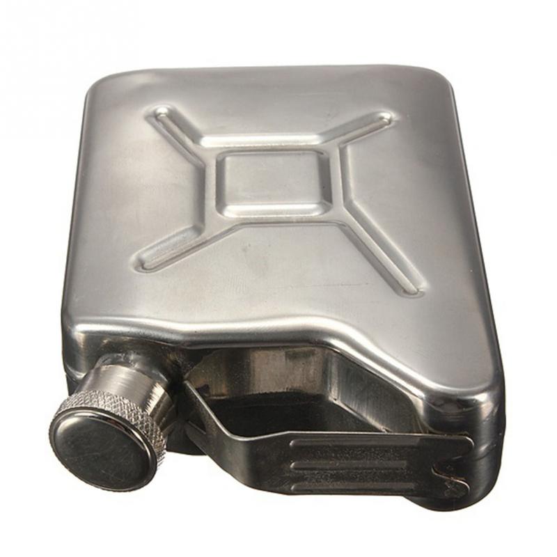 Fuel Petrol Can Style 5oz Stainless Steel Flask