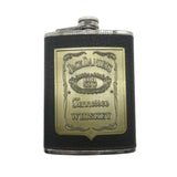 Stainless steel 8oz Moscow whisky flagon, BPA free