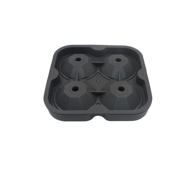 4 Cavity Diamond Shape 3D Ice Cube Mold