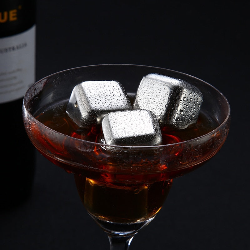 Stainless Steel Reusable Frozen Ice Cubes